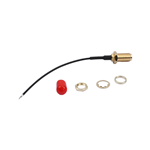 Kinghelm Coaxial Connector with 11 Gold-Plated Teeth and 1.37mm OD RF Cable IPEX to SMA KH-122-137SMA-80