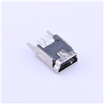 USB Micro-B Connector, Female,  KH-Mini-DIP180-5P-CU