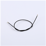 IPEX4 (ثنائي الرأس) كابل التصحيح RG113 طول الكابل الأسود 200 مم - KH-113-TX200B-IPEX4
