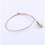 Kinghelm SMA Female to First-Gen IPEX RG178 Brown Wire,300mm,KH-FL2SMAK-IPEX-RG178-300