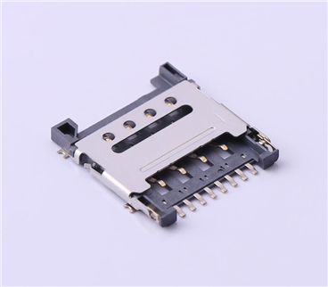 SIM Card Connector, 1.5mm, Flip type, KH-SIM1616-8pin