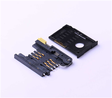 SIM Card Connector, 3mm, MiniSIM card 6PIN  (set of 2), KH-SIM2-2.54-8F