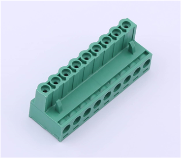 Pluggable Terminal Block, 5.08mm pitch, 9 pin, 15A 300V, KH-ZBK400R-9P-5.08GS