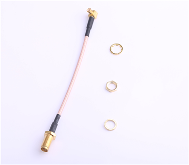Adapter Cable RF Cable, MCX to SMA Gold-Plated Outer Thread Inner Hole, RG316, L=100mm Set of 4 1st Generation