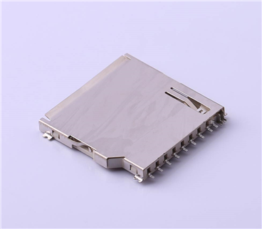 SD Card Connector, 2.8mm, SD card seat plug-in board, KH-SD2825-B
