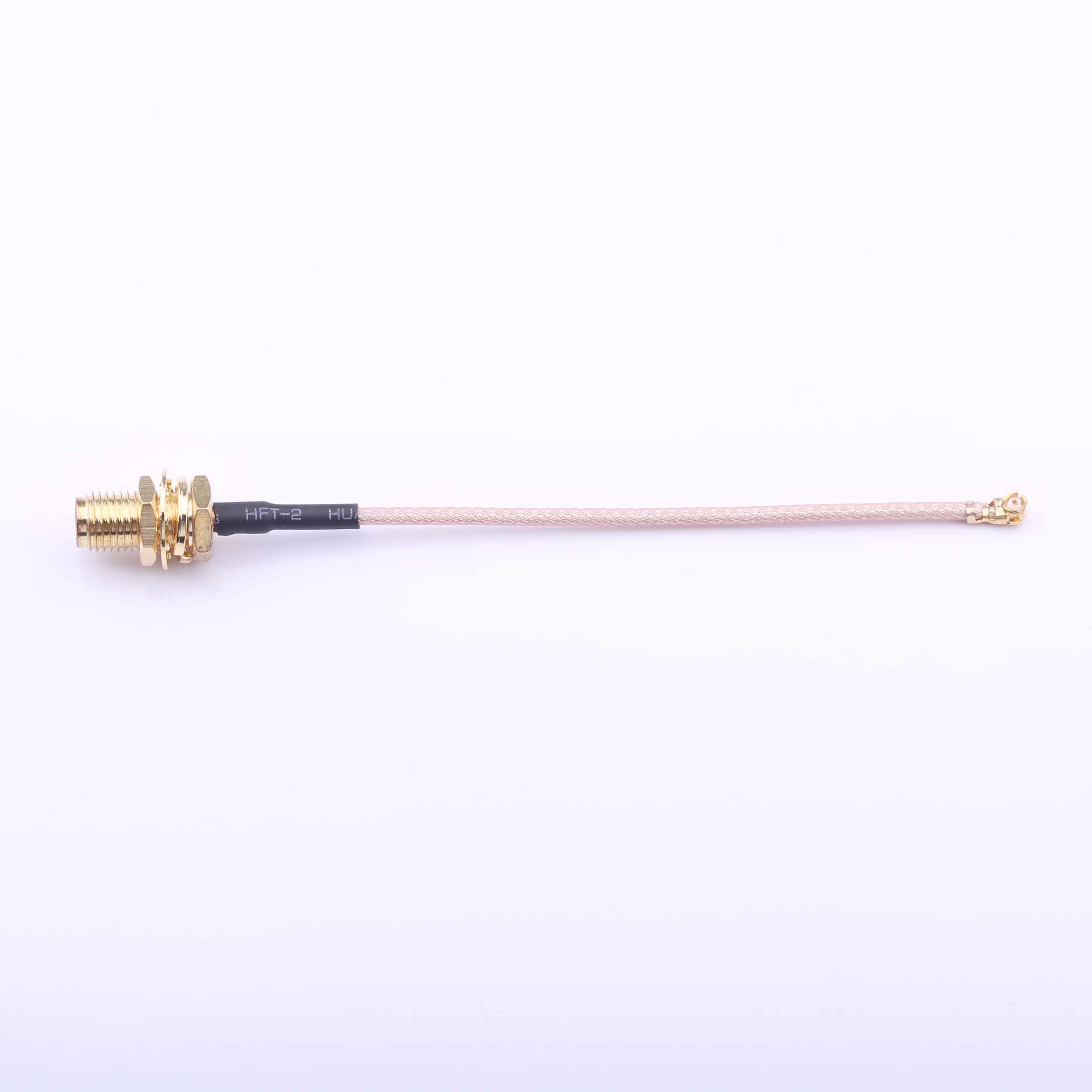 Kinghelm Coaxial connector Rotor RF, IPEX to SMA gold-plated external thread inner hole four-piece set - KHB (RG178) -80-28