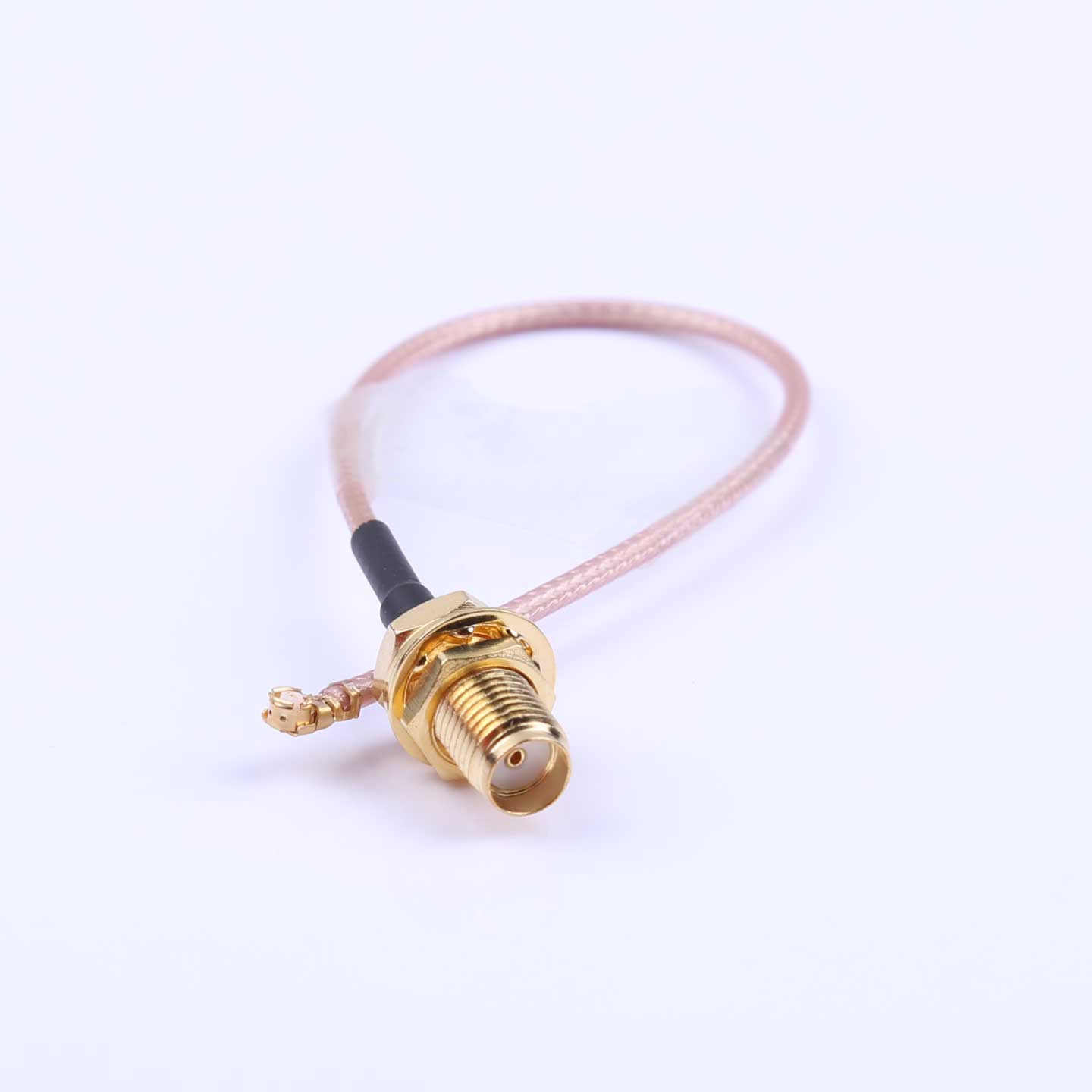 同軸電纜連接器，射頻電纜組件，RG178，IPEX 轉 SMA，150mm，KHB(RG178)-150-28