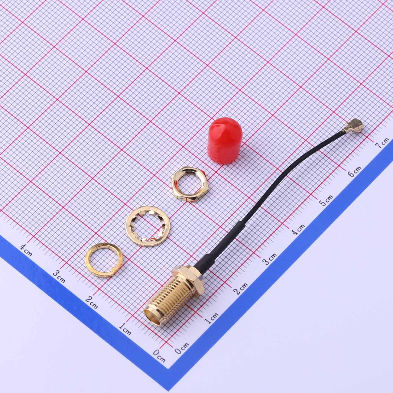 IPEX 轉 SMA，射頻電纜組件，黑色，KHB(RG113)-​​55-29