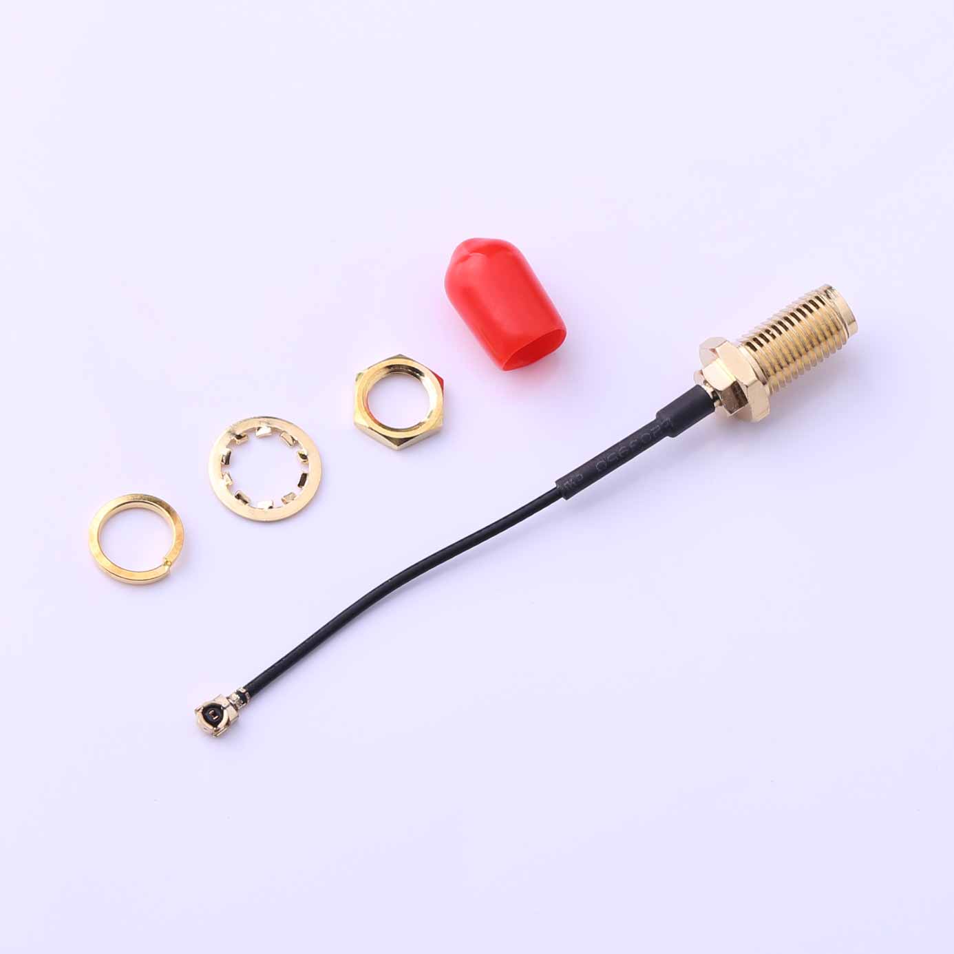 IPEX 轉 SMA，射頻電纜組件，黑色，KHB(RG113)-​​55-29