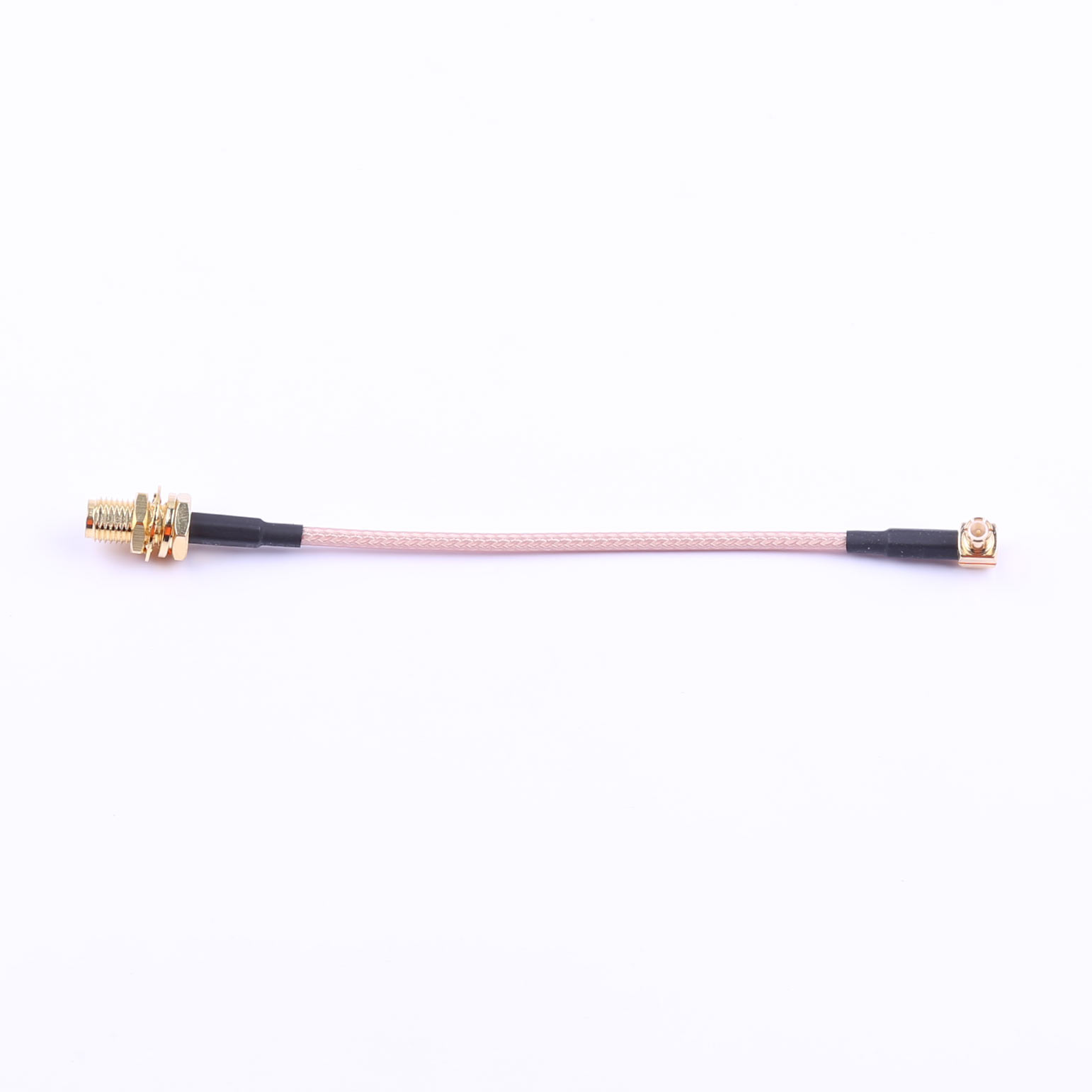 Kinghelm Coaxial connector Rotor radio frequency cable, MCX to SMA gold-plated external thread inner hole, RG316, L 100mm (4-piece set) - KHB (RG316) -MCX-100-28