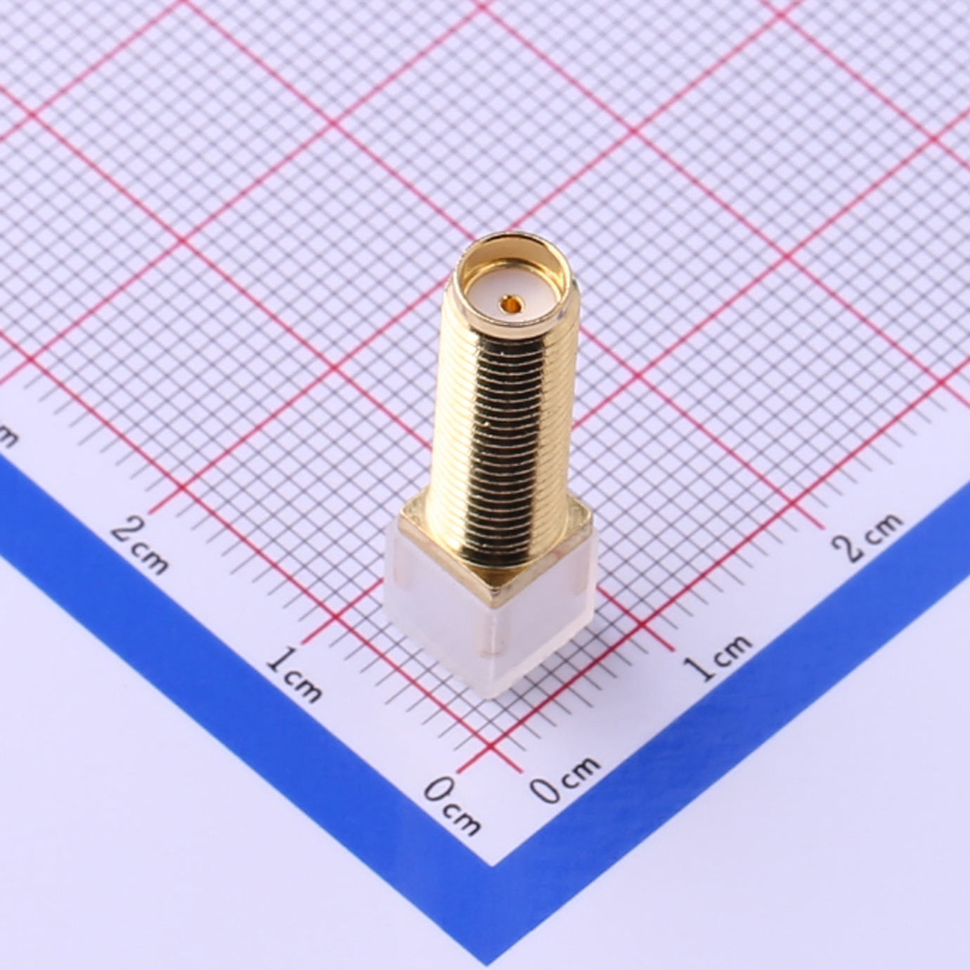 Kinghelm SMA Connector Jack inner hole outer foot outer screw inner hole 18mm full tooth gold - KH-SMA-K513-18G