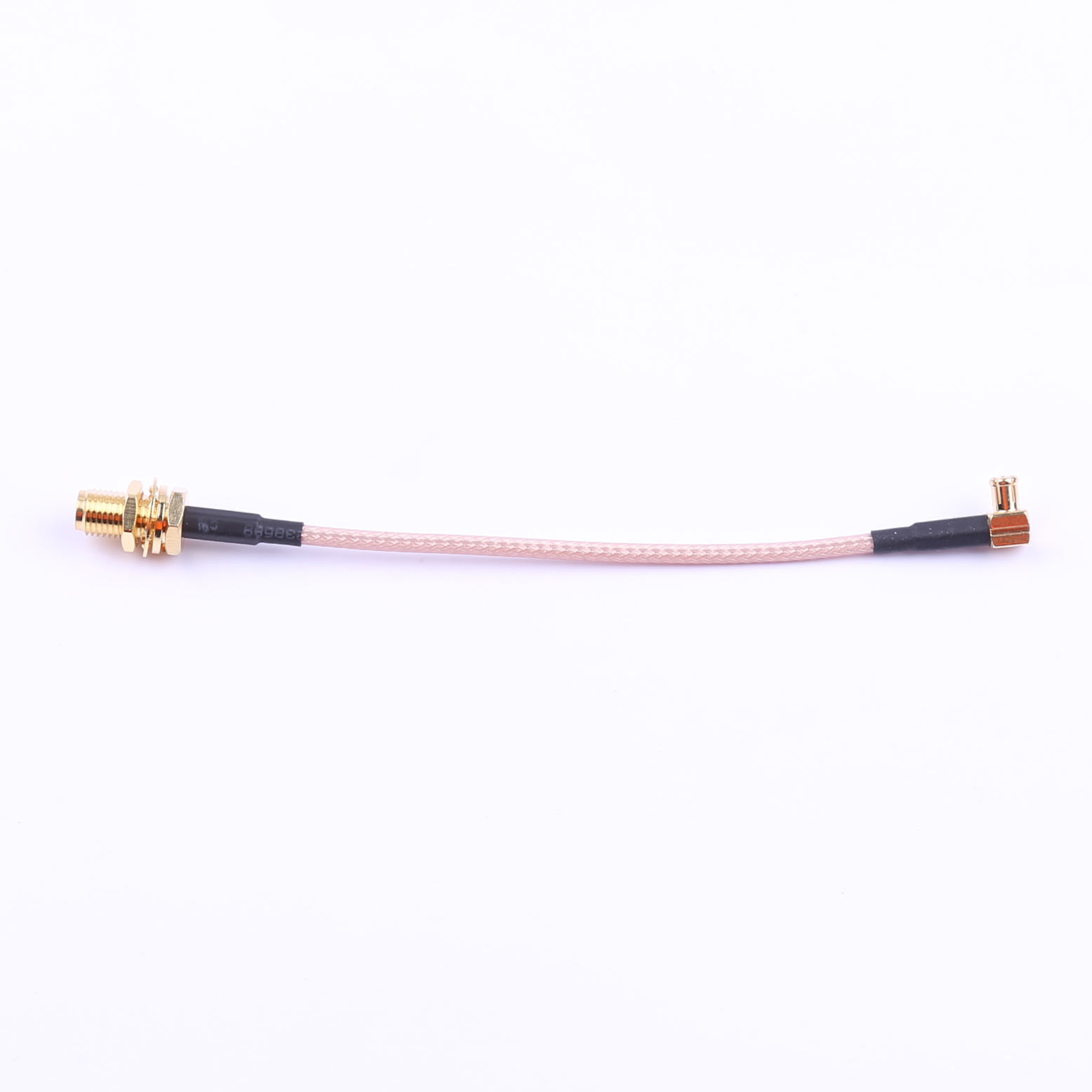 Kinghelm Rotor radio frequency cable, MCX to SMA gold-plated external thread inner hole, RG316, L 100mm (4-piece set) - KHB (RG316) -MCX-100-28
