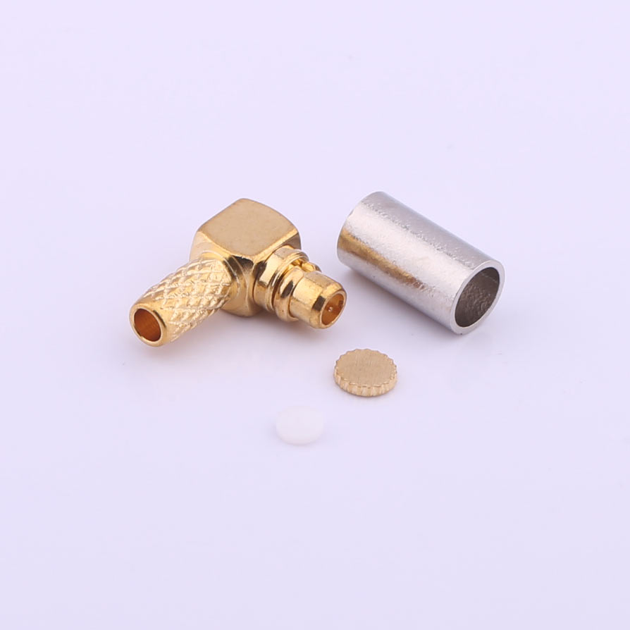 MCX/MMCX 連接器，MMCX 直角插頭（四件組），KH-MMCX-K511-W