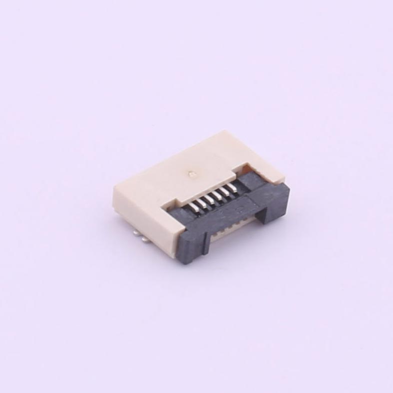Kinghelm 0.5mm Pitch FPC FFC Connector 6P Height 2mm Front Flip Bottom Contact SMT FPC Connector