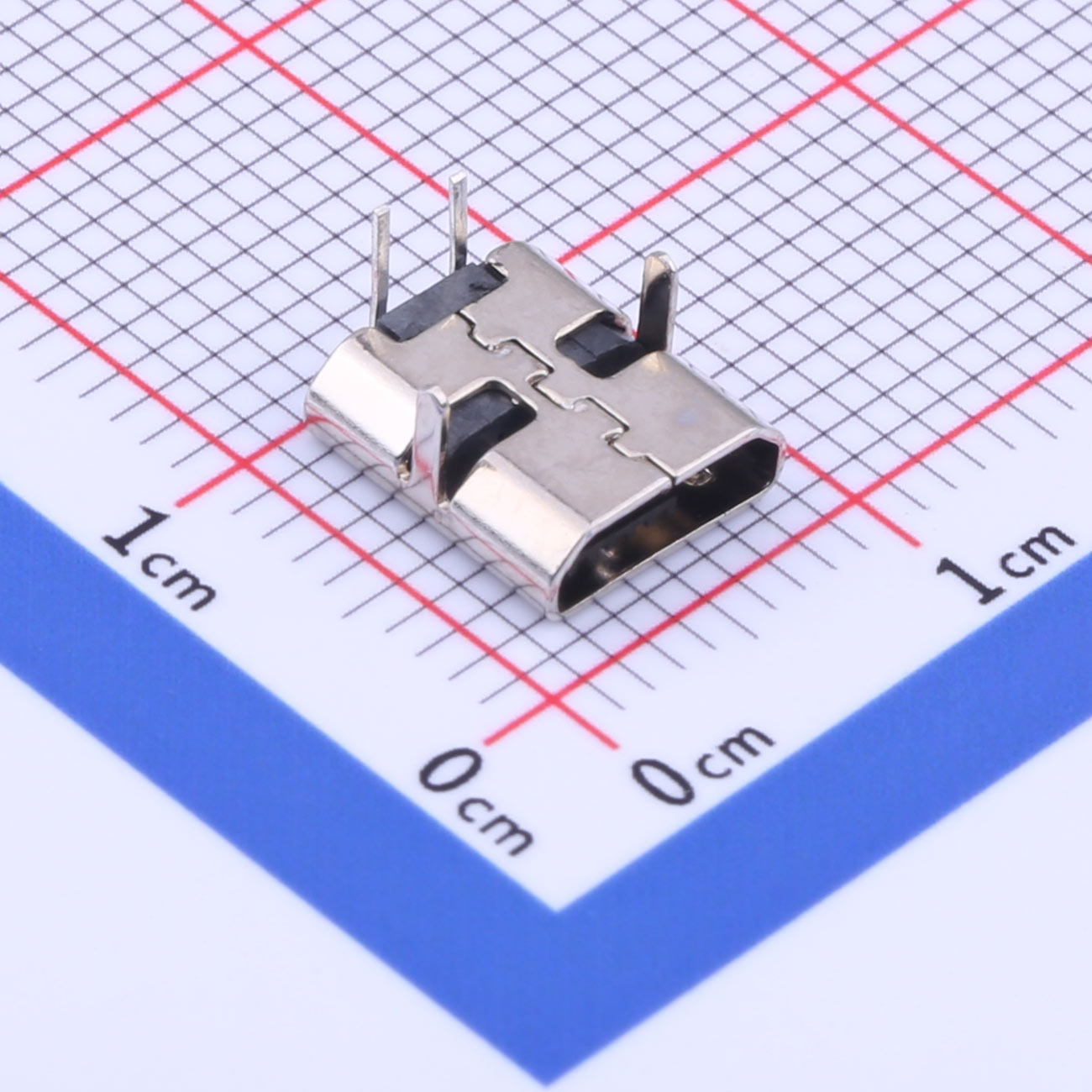USB Micro-B 連接器，母頭，KH-Micro-DIP-2P