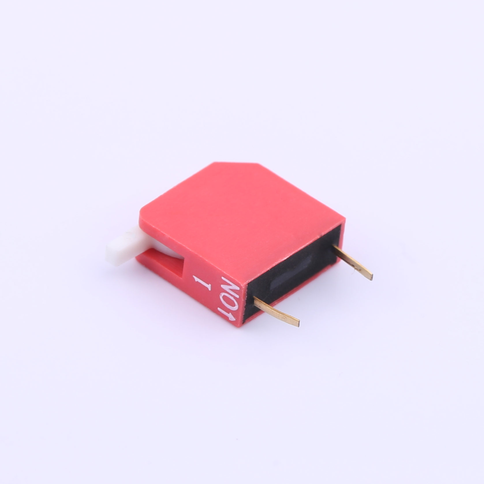 Kinghelm Pitch 2.54mm 1 Position Red Dip Switch 100mA 24V - KH-1002-CB2.54-1P