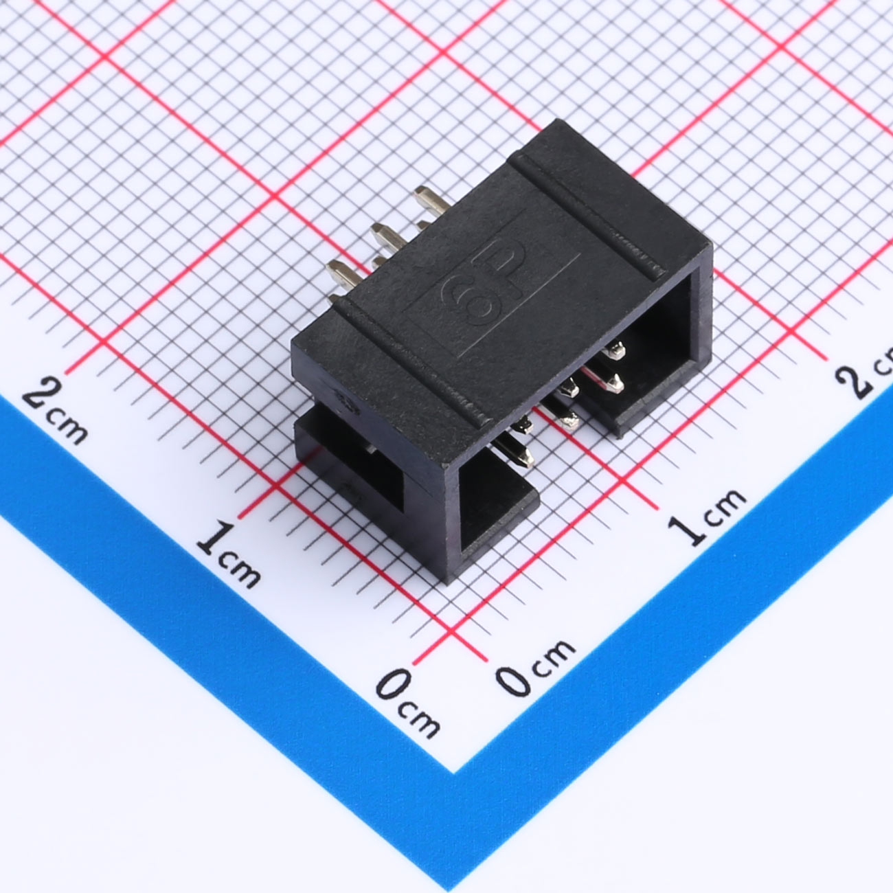 Kinghelm 2.54mm 間距 IDC 連接器 3 針 2 排 - KH-2.54PH180-2X3P-L8.9
