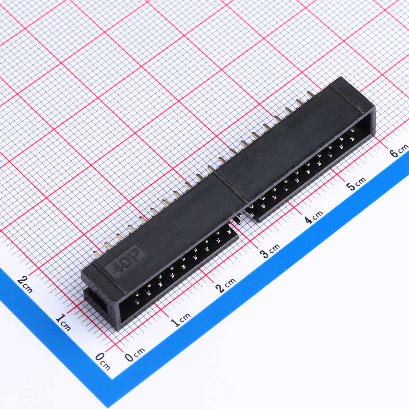 Kinghelm 2.54mm 間距 IDC 連接器 20 針 2 排 - KH-2.54PH180-2X20P-L8.9
