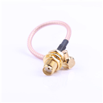 Kinghelm Rotor radio frequency cable, MCX to SMA gold-plated external thread inner hole, RG316, L 100mm (4-piece set) - KHB (RG316) -MCX-100-28