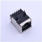 Kinghelm Network interface 1x1 single port 8P8C RJ45 female Ethernet connector with LED indicator-KH-5922S-8P8C-D