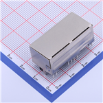 Kinghelm Network interface 1x2 port 8P8C RJ45 female Ethernet connector with LED indicator