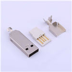 Kinghelm USB Type-A Connector male welding line (3 pieces) ---- KH-USB-AM-HX3