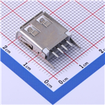 Kinghelm USB Type-A Connector female seat straight-KH-AF180ZJ-13.7-JB