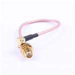 Adapter Cable RF Cable, MCX to SMA Gold-Plated Outer Thread Inner Hole, RG316, L=150mm Set of 4 1st Generation
