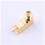 Kinghelm 5mm SMA Fully-threaded Right-angle Female Connector--KH-SMA-KWEQ5