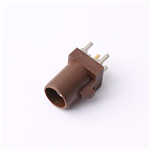 Kinghelm RF Brown FAKRA Board-end Antenna Socket 180° Male Head--KH-2FK1-F-SM-101