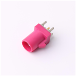 FAKRA RF Violet Board-End Antenna Socket, 180° Male Connector, KH-2FK1-H-SM-101