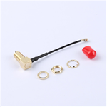 Kinghelm SMA Female to First-Generation IPEX RG137 Black Cable--KH-SMAKW-IPEX-RG1.37-B50