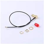 Kinghelm SMA Female to First-Generation IPEX RG137 Black Cable--KH-SMAKW-IPEX-RG1.37-B250