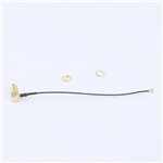 IPEX to SMA Gold-plated Elbow,RG1.13 Black Wire, L=120mm (set of 4)--KH-IPEX-SMA-W-120