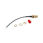 Kinghelm Coaxial Connector with 11 Gold-Plated Teeth and 1.37mm OD RF Cable IPEX to SMA KH-122-137SMA-100