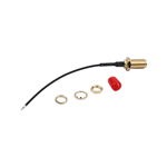 Kinghelm Coaxial Connector with 11 Gold-Plated Teeth and 1.37mm OD RF Cable IPEX to SMA KH-122-137SMA-120