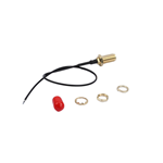 Kinghelm Coaxial Connector with 11 Gold-Plated Teeth and 1.37mm OD RF Cable IPEX to SMA KH-122-137SMA-180