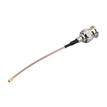 Kinghelm BNC to I-PEX178 RG178 Coaxial Cable with Heat Shrink Tubing - 100mm--KH-BNC-RG178IPEX-100
