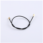 IPEX(Dual Head) Patch Cable RG113 Black Cable Length 160MM--KHA(RG1.13)-TX160B-IPEX