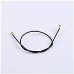 IPEX(Dual Head) Patch Cable RG113 Black Cable Length 200MM--KHA(RG1.13)-TX200B-IPEX