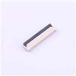 FPC Connector 1mm Pitch 18PIN Front Insert Rear Flip H2.0 SMD--KH-FPC1.0-H2.0SMT-18P-QCHF