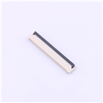 FPC Connector 1mm Pitch 24PIN Front Insert Rear Flip H2.0 SMD--KH-FPC1.0-H2.0SMT-24P-QCHF