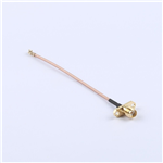 Kinghelm SMA Female to First-Gen IPEX RG178 Brown Wire,90mm,KH-FL2SMAK-IPEX-RG178-90