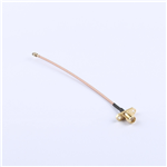 Kinghelm SMA Female to First-Gen IPEX RG178 Brown Wire,100mm,KH-FL2SMAK-IPEX-RG178-100