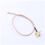 Kinghelm SMA Female to First-Gen IPEX RG178 Brown Wire,250mm,KH-FL2SMAK-IPEX-RG178-250