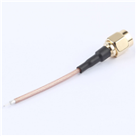 Kinghelm SMA Male Plug To SMA Male Plug, RG1.78 Cable,50mm,KH-SMAJ-221-RG1.78-50