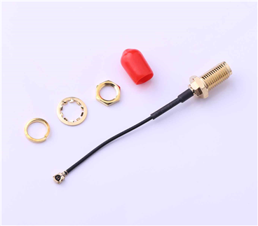 IPEX 轉 SMA，射頻電纜組件，黑色，KHB(RG113)-​​55-29