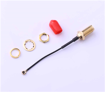 Kinghelm Coaxial connector Rotor RF, IPEX to SMA gold-plated external thread five-piece set - KHB (RG113) -55-29