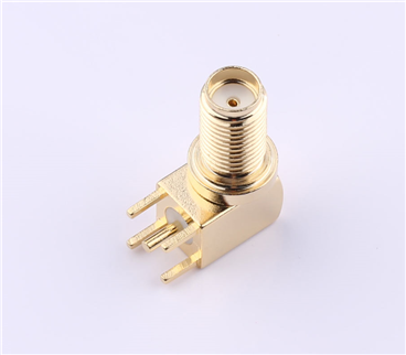 Kinghelm 9.5mm SMA Fully-threaded Right-angle Female Connector--KH-SMA-KWEQ9.5