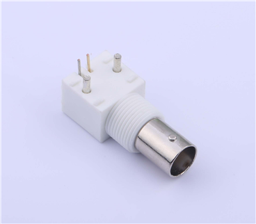 BNC Coaxial Connector,9.5 mm,75 Ohms,White Color,KH-BNC75-3511